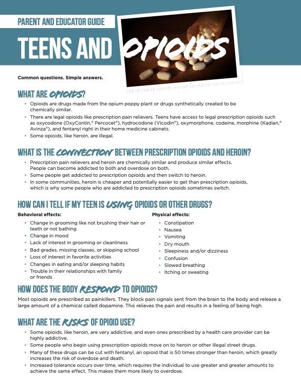 Teens and opioids