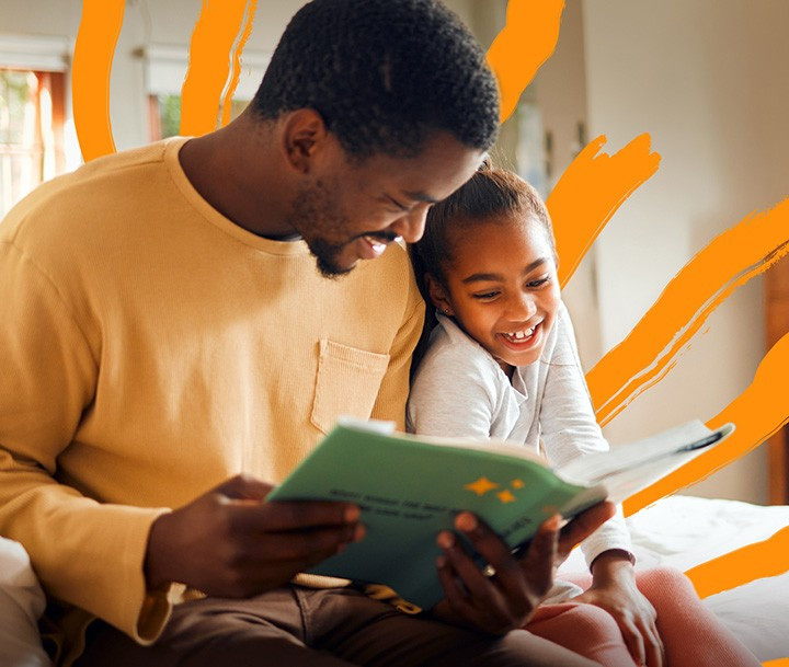 A father and daughter